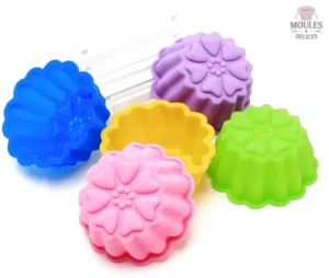 Moules à Muffin en Silicone - 6 pièces pour pâtisserie