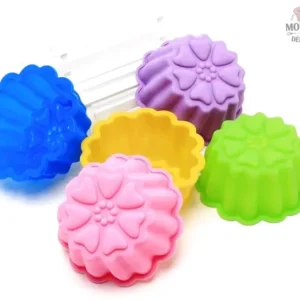 Moules à Muffin en Silicone - 6 pièces pour pâtisserie