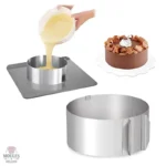 Outil de pâtisserie pour des desserts ronds et bien formés