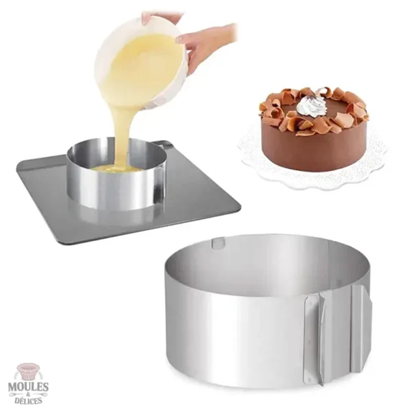 Outil de pâtisserie pour des desserts ronds et bien formés
