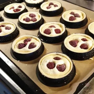 Moules à tartelette perforés de 8 cm, idéal pour les desserts