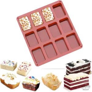 Mini moule à cake 12 compartiments pour pâtisserie