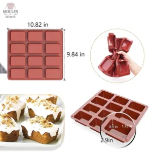 Moule à cake idéal pour réaliser des portions individuelles savoureuses