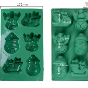 Mini moule en silicone de Noël pour pâtisserie festive
