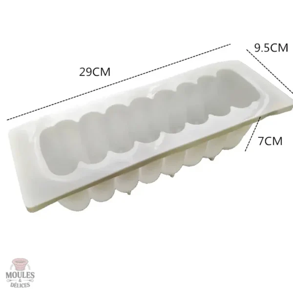 Moule en Silicone pour Gâteaux en Forme de Bûche