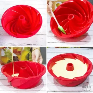 Moule à Bundt Cake design élégant pour des créations pâtissières