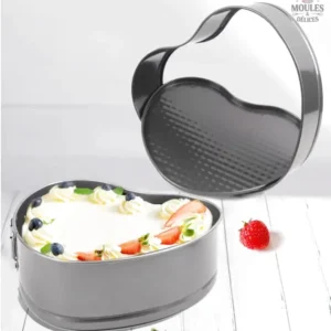 Moule à charnière en forme de cœur pour pâtisserie