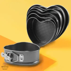 Moule à charnière cœur, idéal pour gâteaux et desserts créatifs