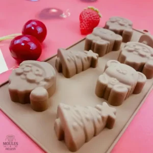 Moule en silicone pour chocolat en forme de Père Noël