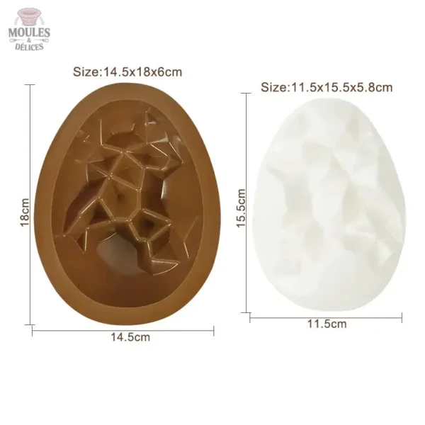 Moule chocolat Pâques en silicone flexible