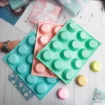 Moule à cupcake en silicone flexible et réutilisable