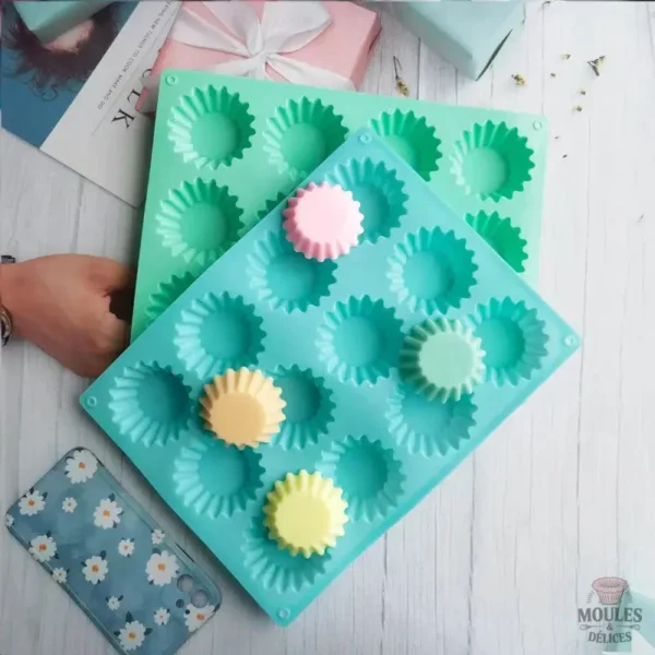 Moule en silicone pour cupcakes, idéal pour la pâtisserie maison