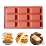 Moule à Financiers en silicone 9 cavités