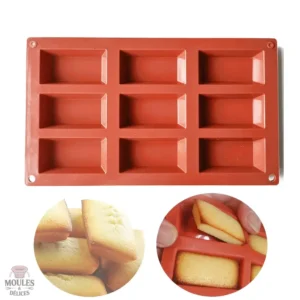 Moule en silicone pour préparer des financiers moelleux