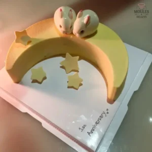 Moule à gâteau lune, idéal pour des desserts créatifs et festifs