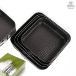 Moules à gâteau rectangulaires à charnière en lot de 3