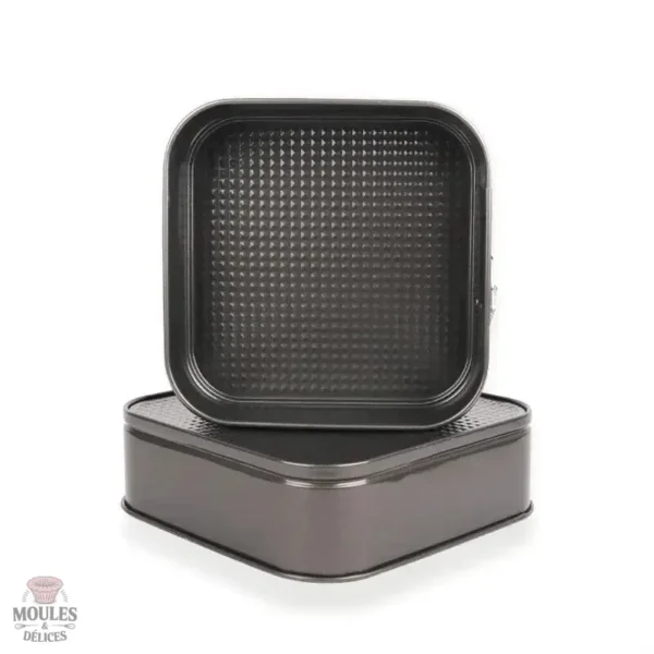 Moules à charnière pour gâteaux, design rectangulaire pratique