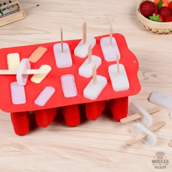 Moule à glace pratique pour préparer des popsicles savoureux