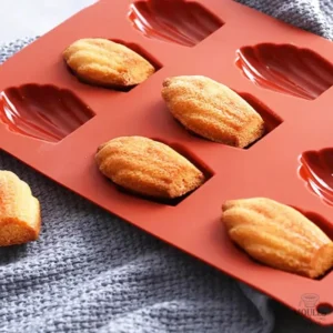 Moule en silicone pour madeleines, idéal pour la cuisson