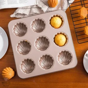 Moule à Madeleine en forme ronde, idéal pour desserts