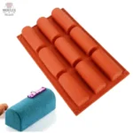 Moule en silicone pour mini bûches pâtissières