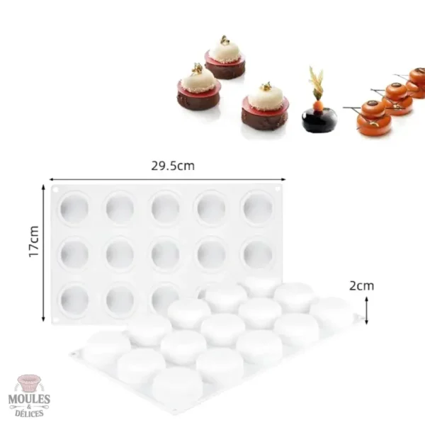 Moule pâtissier pour mini créations sucrées et salées variées