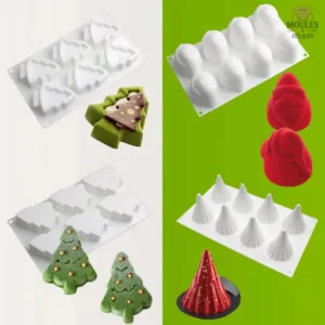 Moule à mousses de Noël en silicone