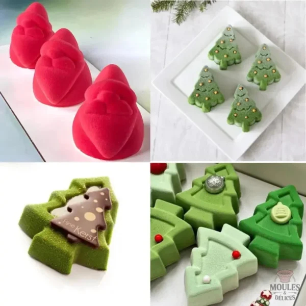 Moule en silicone pour desserts festifs