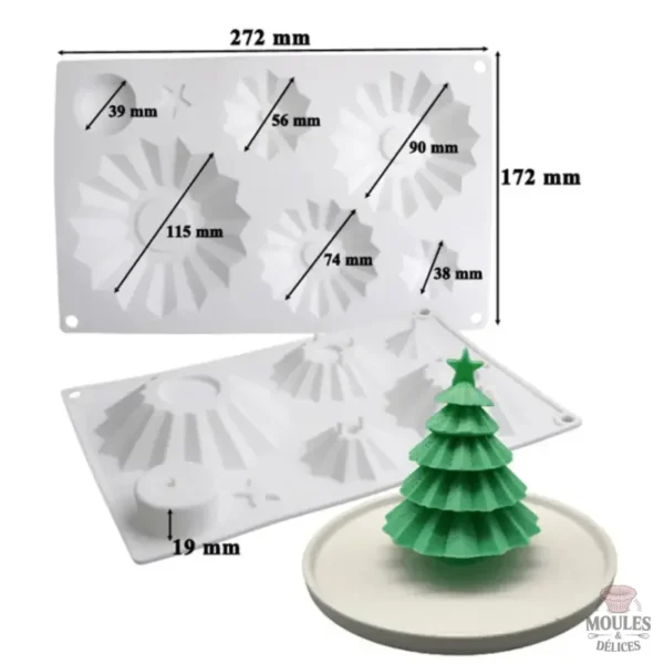 Moule à mousses en silicone pour fêtes