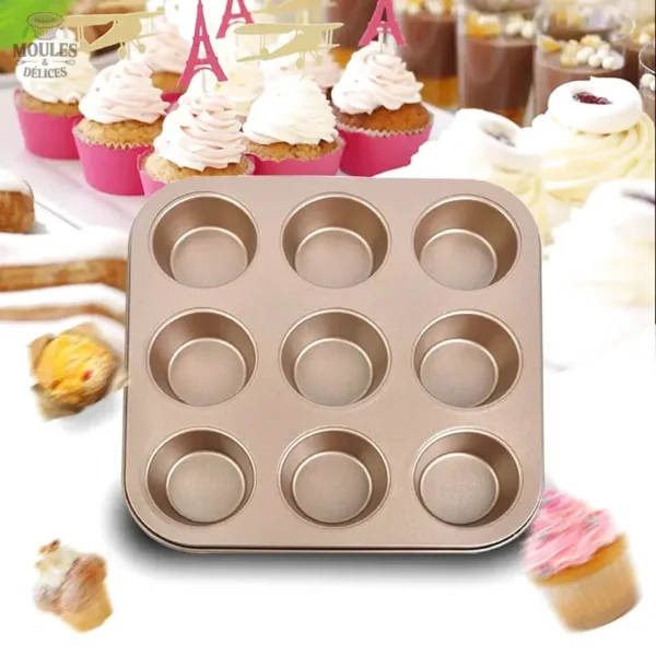 Moule à Muffins en inox pour des pâtisseries réussies