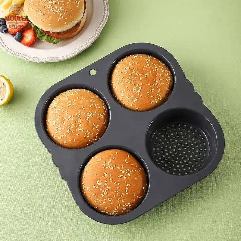 Moule à Pain Burger Professionnel pour des pains moelleux