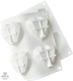 Moule en silicone pour desserts en forme de cœur