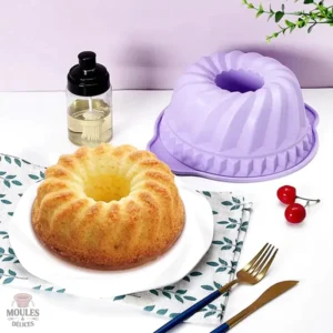 Moule à pâtisserie en forme de savarin, idéal pour gâteaux