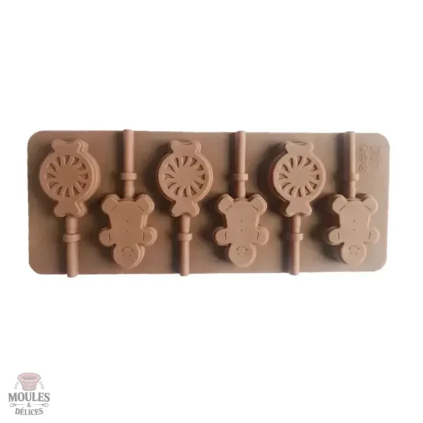 Moule à Chocolat à thème pour sucettes amusantes