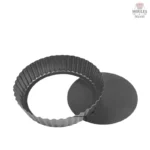 Moule à tarte en métal, 28 cm, idéal pour quiches et desserts