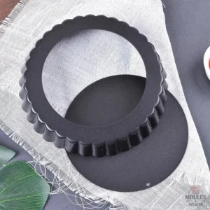 Moule à tarte pratique, fond amovible pour un démoulage simple