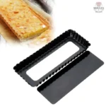 Moule à Tarte Rectangulaire en métal pour pâtisserie