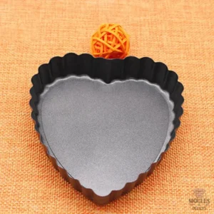 Moule à tartelette en forme de cœur, pratique et élégant