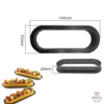 Moule à tartelette perforé ovale pour des desserts raffinés