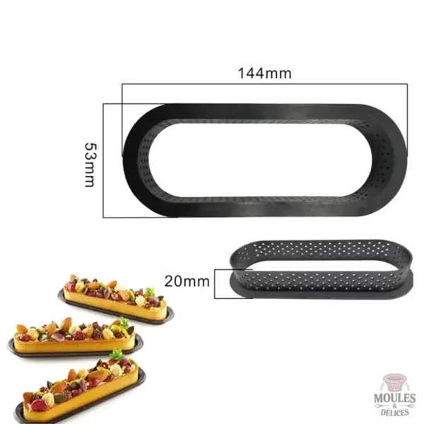 moule-a-tartelette-ovale-1 Moule à tartelette perforé ovale pour des desserts raffinés