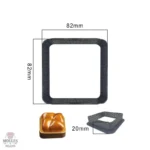 Moule à tartelette carré perforé pour des recettes réussies