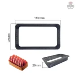 Moule à tartelette perforé rectangle pour des desserts élégants