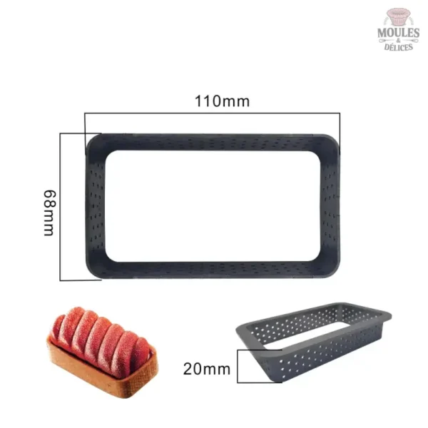 moule-a-tartelette-perfore-rectangle-1 Moule à tartelette perforé rectangle pour des desserts élégants
