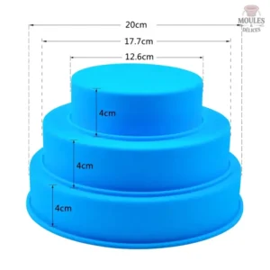 Moule en silicone pour gâteaux de mariage élégants