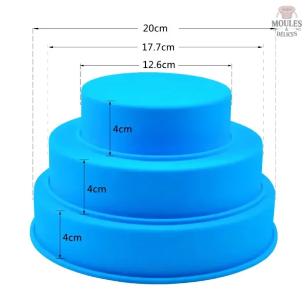 Moule en silicone pour gâteaux de mariage élégants