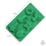 Moule décoratif silicone pour biscuits de Noël