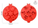 Moule de Noël en silicone pour créations sucrées
