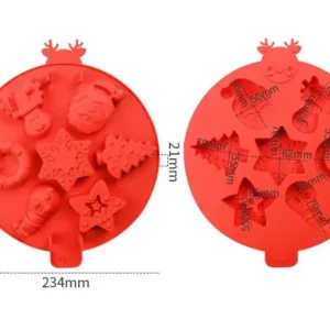 Moule de Noël en silicone pour créations sucrées
