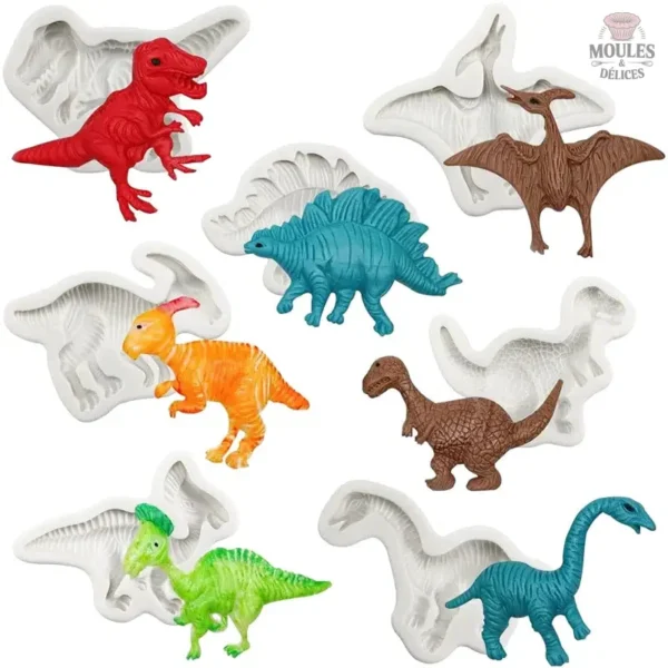 moule-dinosaure-1 Moule en silicone dinosaures pour pâtisserie