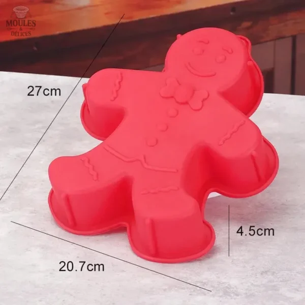 Moule en Silicone Bonhomme Pain d'Épice